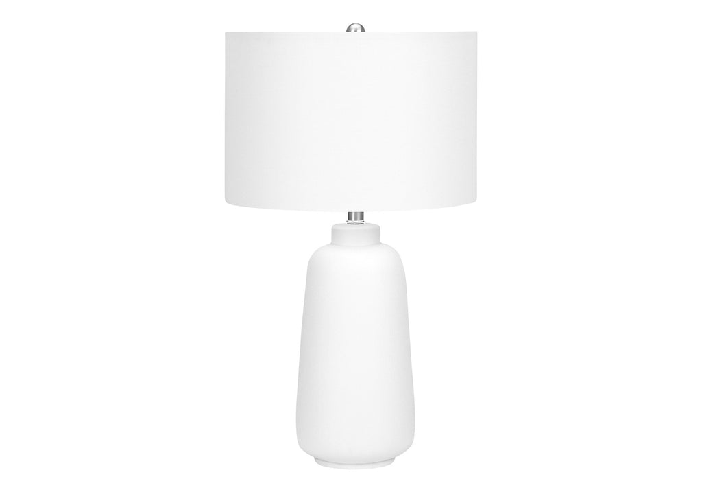 Cream Ceramic Cylinder Table Lamp - 26 in