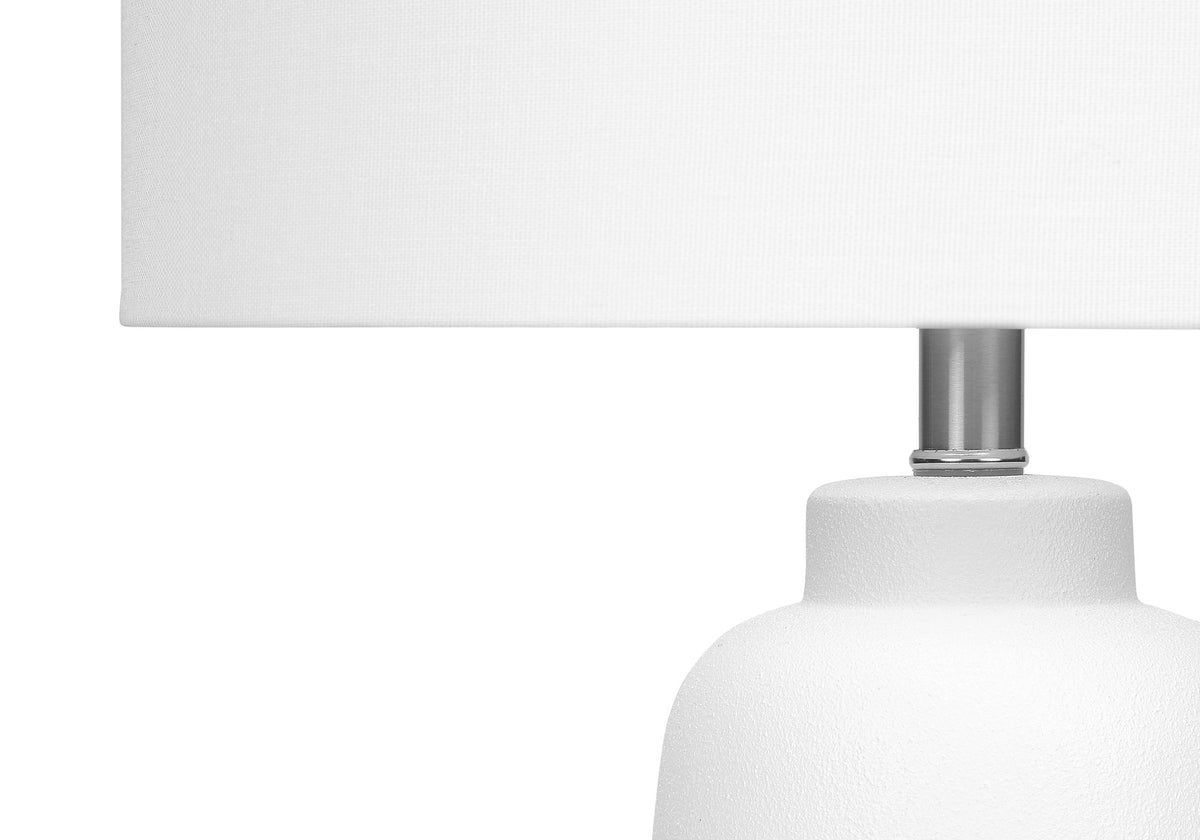 Cream Ceramic Cylinder Table Lamp - 26 in