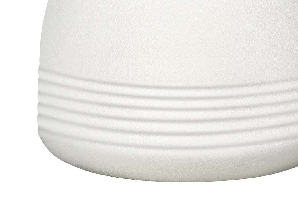 Cream Ceramic Beehive Table Lamp - 17 in
