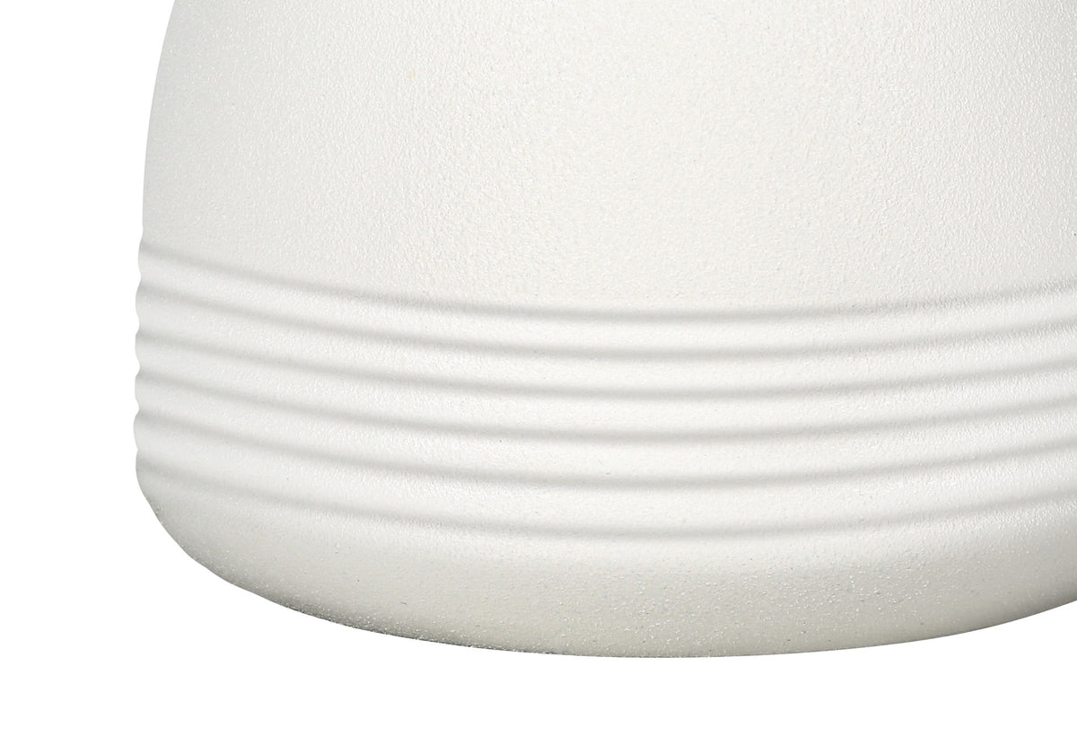 Cream Ceramic Beehive Table Lamp - 17 in