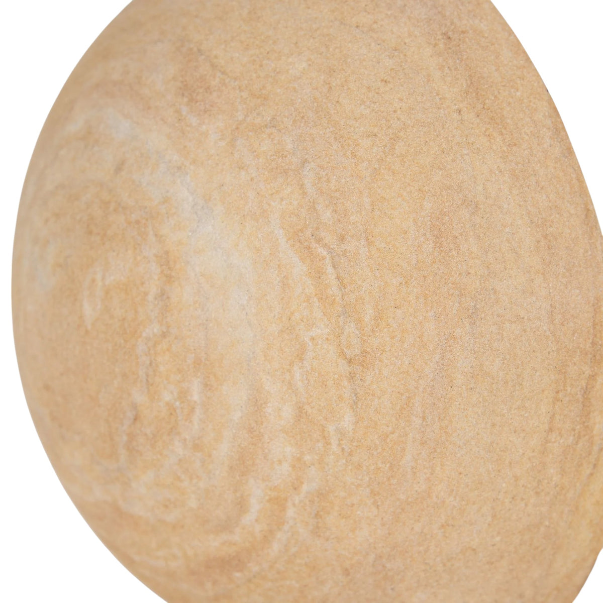 Beige Sandstone Orb Bookends - Set of 2
